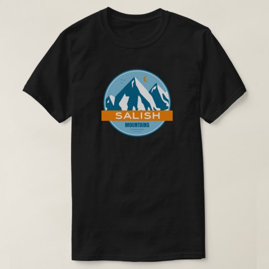 T-shirt Montagnes Salish Montana (Design devant)