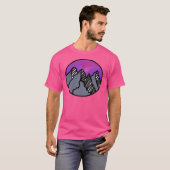 T-shirt Montagnes ) Sleeve De Baseball (Devant entier)
