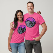 T-shirt Montagnes ) Sleeve De Baseball (Unisexe)