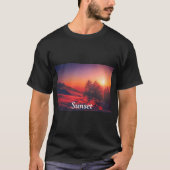 T-shirt Montagnes Sunset (Devant)