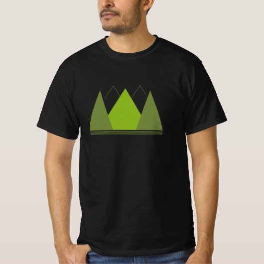 T-shirt Montagnes Vertes (Devant)
