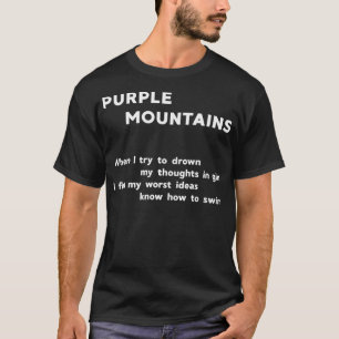 T-shirt Montagnes violettes inspirées Active