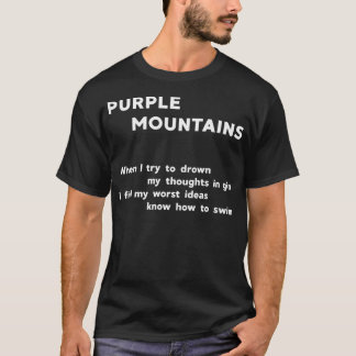 T-shirt Montagnes violettes inspirées Active
