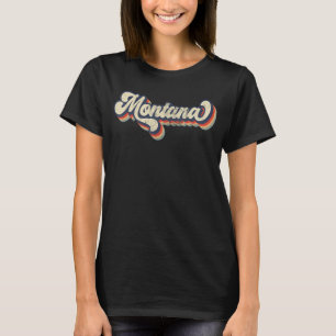 T-shirt Montana Home Etat USA les années 70 Vintage Retro
