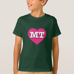T-shirt Montana Hot Pink Heart - J'aime MT