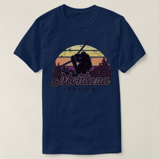 T-shirt Montana Ski trip1 (Design devant)