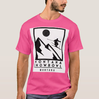 T-shirt Montana Snowbowl ski Montana USA 1
