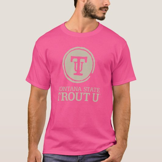 T-shirt Montana State University Bobcats Trout U Circle (Devant)