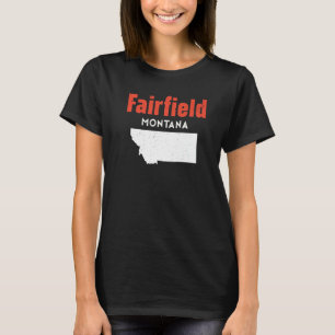 T-shirt Montana Usa State America Travel Montanan Fairfiel