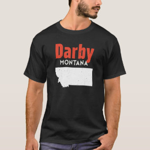 T-shirt Montana Usa State America Voyage Montanan Darby