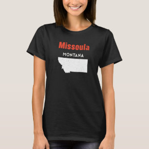 T-shirt Montana Usa State America Voyage Montanan Missoula