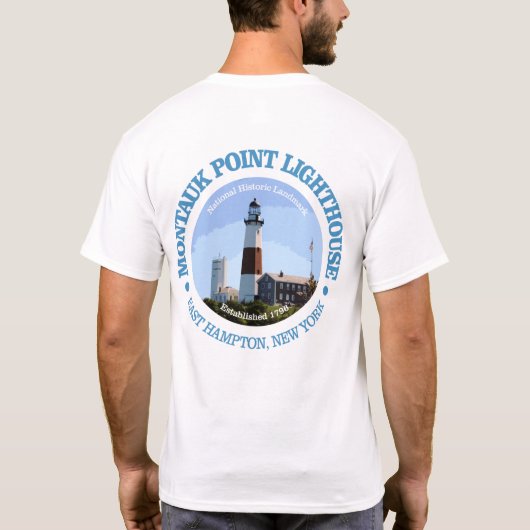 T-shirt Montauk point Lighthouse (Dos)
