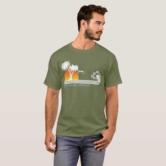 T-shirt Monte Carlo Monaco (Devant entier)