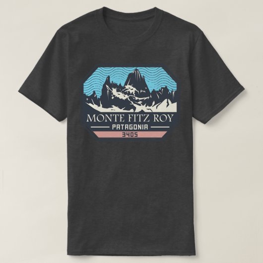 T-shirt Monte Fitz Roy Patagonia (Design devant)