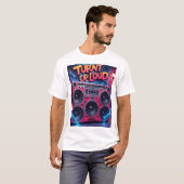T-shirt Monté fort, 80es rétro (Devant entier)