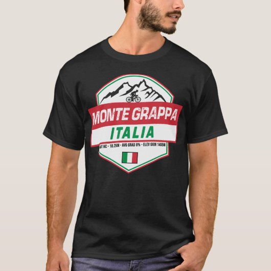 T-shirt Monte Grappa Cyclisme Italie (Devant)