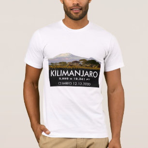 T-shirt Montée Customisée du Kilimandjaro Montée Commé