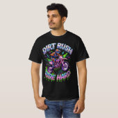 T-shirt Montée de boue Course dure Acid Drip (Devant entier)
