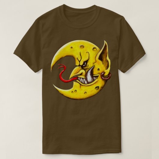 T-shirt Montée de la lune maléfique (Design devant)
