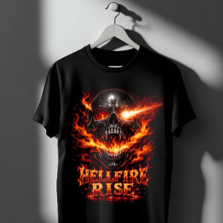 T-shirt Montée de l'enfer Crâne Flamboyant Art