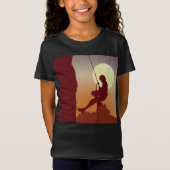 T-Shirt Montée En Corde Sur L'Escalade Géométrique Girl Mo (Devant)