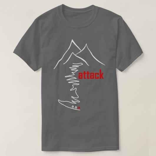 T-shirt Montée en vélo (Design devant)