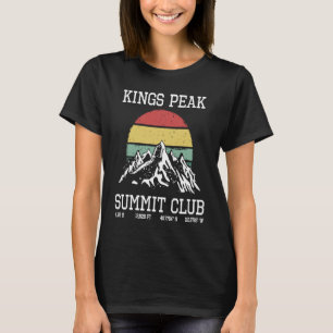T-shirt Montée Kings Peak Utah Summit Club Sun Hike USA H