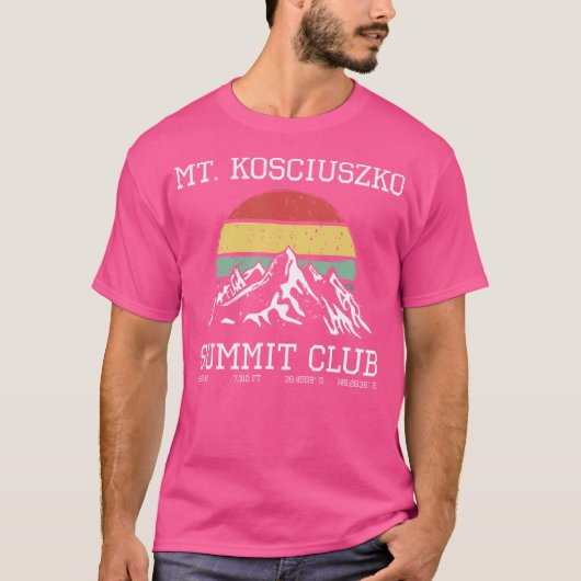 T-shirt Montée Mont Kosciuszko Summit Club Sun Australia (Devant)
