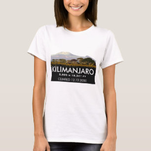 T-shirt Montée personnalisée du Kilimandjaro Montée com