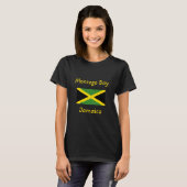T-shirt Montego Bay Jamaïque - Drapeau jamaïcain (Devant entier)