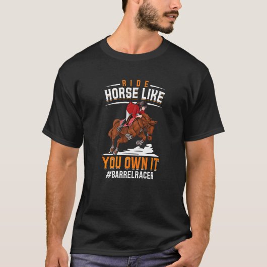 T-shirt Monter à cheval comme si c'était à vous Course de (Devant)