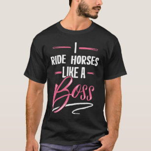 T-shirt MONTER À CHEVAL Comme une patronne Pouvoir de fem