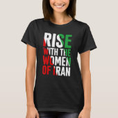 T-shirt Monter Avec Les Femmes D'Iran (Devant)