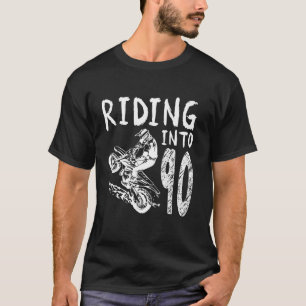 T-shirt Monter dans 90e anniversaire Boy Dirt Bike Party 9