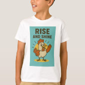 T-shirt Monter et briller Joyeux poulet (Devant)