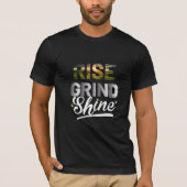 T-shirt Monter Grind brillant Inspiration Hustère Typograp (Devant)