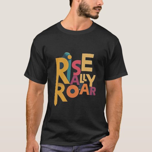 T-shirt Monter le rallye rugissant (Devant)