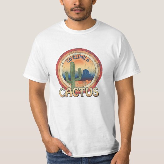 T-shirt Monter un cactus (Devant)