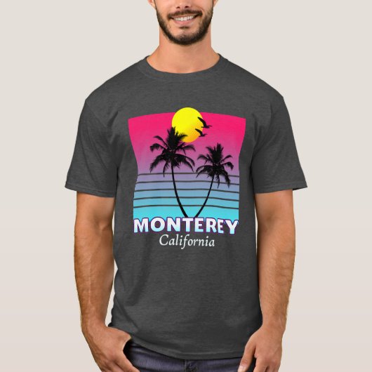 T-shirt Monterey California Beach Summer Souvenir Oversize (Devant)