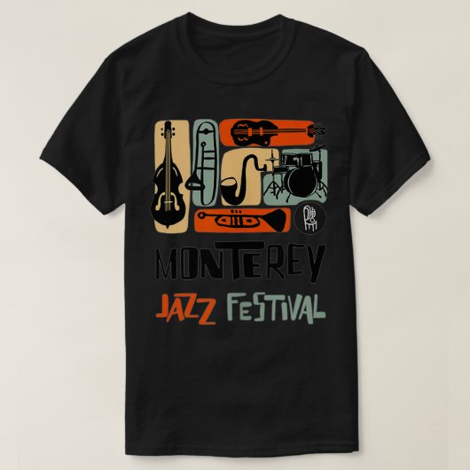T-shirt Monterey Jazz Festival Instrument Collage (Design devant)