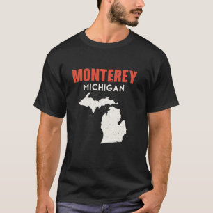 T-shirt Monterey Michigan USA State America Travel Michiga