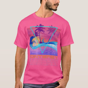 T-shirt Monterey Retro 80s Vaporwave Beach Vacation