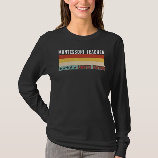 T-shirt Montessori Teacher Job Title Profession Worker App (Devant)