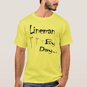 T-shirt Monteur de lignes par jour… Chemise