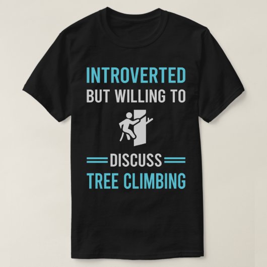 T-shirt Monteur d'Escalade d'arbre introduit (Design devant)