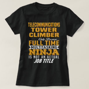 T-shirt Monteur tour de télécommunications