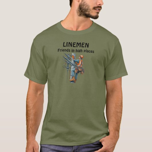 T-shirt Monteurs de lignes (Devant)
