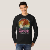 T-shirt Montez à cheval pour échapper à ce Monde équitatio (Devant entier)