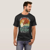 T-shirt Montez à cheval pour échapper à ce Monde équitatio (Devant entier)