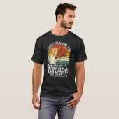T-shirt Montez à cheval pour échapper à ce Monde équitatio (Devant entier)